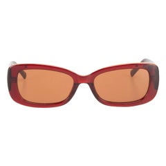 Missoni M Missoni Red Transparent Rectangular Sunglasses