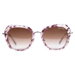 Tom Ford Kenyan Coloured Havana Butterfly Sunglasses