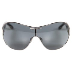 Dolce & Gabbana Black Crystal Shield Sunglasses
