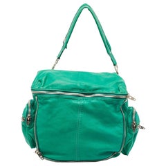 Used Alexander Wang Green Leather Jane Zip Shoulder Bag