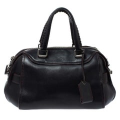 Coach Black Leather Ace Satchel