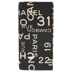 Chanel Black Canvas 31 Rue Cambon Yen Wallet