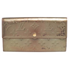 Louis Vuitton Gris Art Deco Monogram Vernis Sarah Wallet