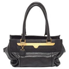 Chloe Black Leather Satchel