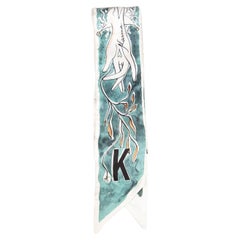 Dior Abstract Printed Twilly Scarf