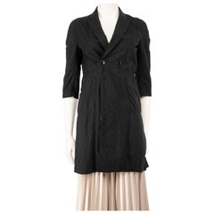Comme Des Garcons Black Double Breasted Coat Size S