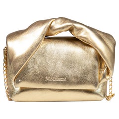 Borsa J.W.Anderson Mini Twister in pelle dorata