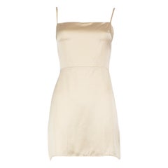 Reformation Champagne Silk Mini Dress Size M