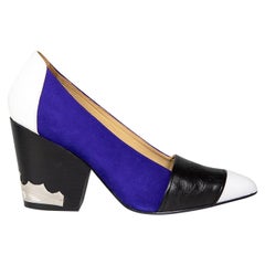 Toga Pulla Multicolour Leather Embossed Heels Size IT 39