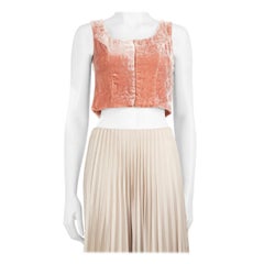 STAUD Pink Velvet Sleeveless Top Size XS