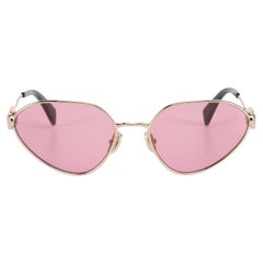 Lanvin Rose Gold Cat Eye Sunglasses