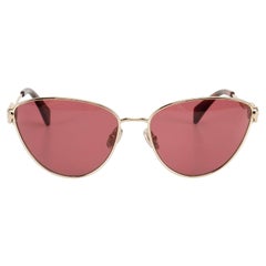 Lanvin Gold Rateau Cat Eye Sunglasses