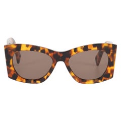 Lanvin Brown Schildpatt Schmetterlings-Sonnenbrille