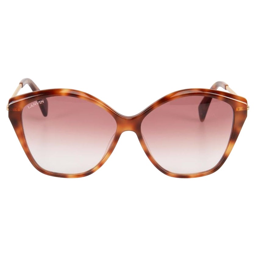 Lanvin Brown & Purple Gradient Sunglasses