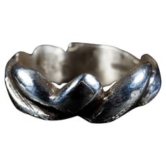 Mountain Range (18K White Gold Ring) by Ken Fury