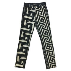 Gianni Versace Jeans Mens Printed Denim Trouser SS 1992