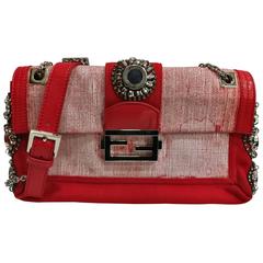Vintage Fendi Red Shoulder Bag
