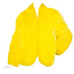 A 1980s Bright Yellow Dyed Saga Furs Fox Coat