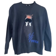 Edición limitada de la sudadera Fendi creada por Karl Lagerfeld 2015/2016