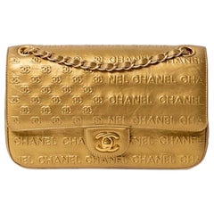 Borsa a spalla Chanel 2.55 Signature CC Paris-Dallas Oro