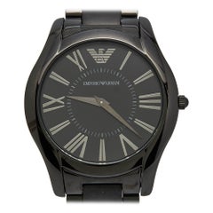 Reloj de pulsera para hombre Emporio Armani AR2065 de acero inoxidable recubierto de PVD negro 43 mm