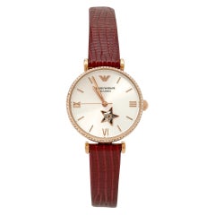 Reloj de pulsera Emporio Armani Plata Oro Rosa Meccanico AR60044 Mujer 34 mm