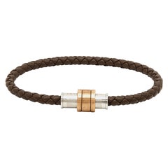 Montblanc 1858 Geosphere Brown Leather Bracelet