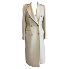Abrigo largo blanco Gucci de Tom Ford 1996 A/I