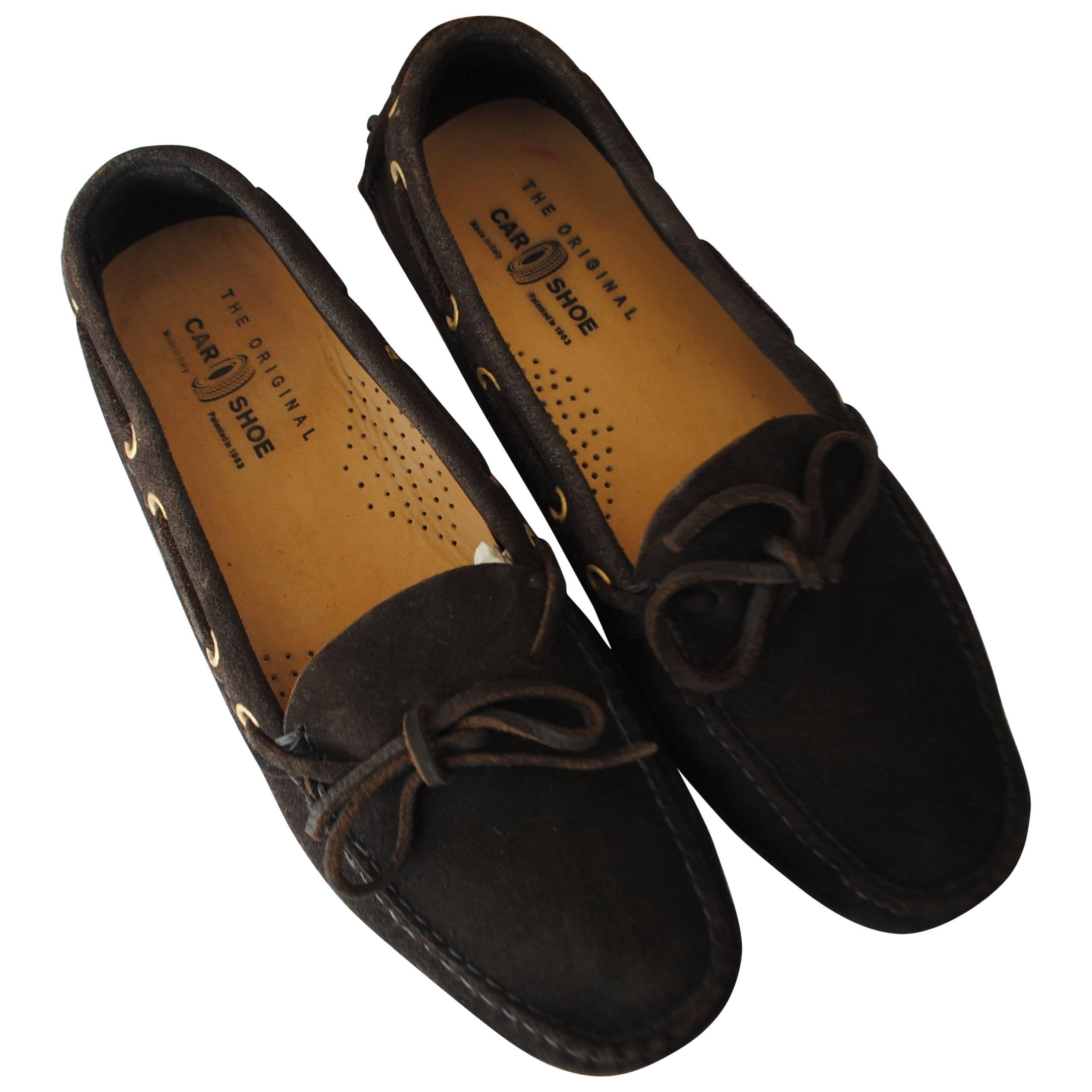 Chaussure de voiture Mocassins Brown Inédits en vente