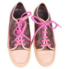 Louis Vuitton Monogram Canvas Capucine Sneakers - brown/pink 