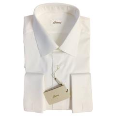 Men's New Brioni Dress Shirt with French Cuffs With Tags