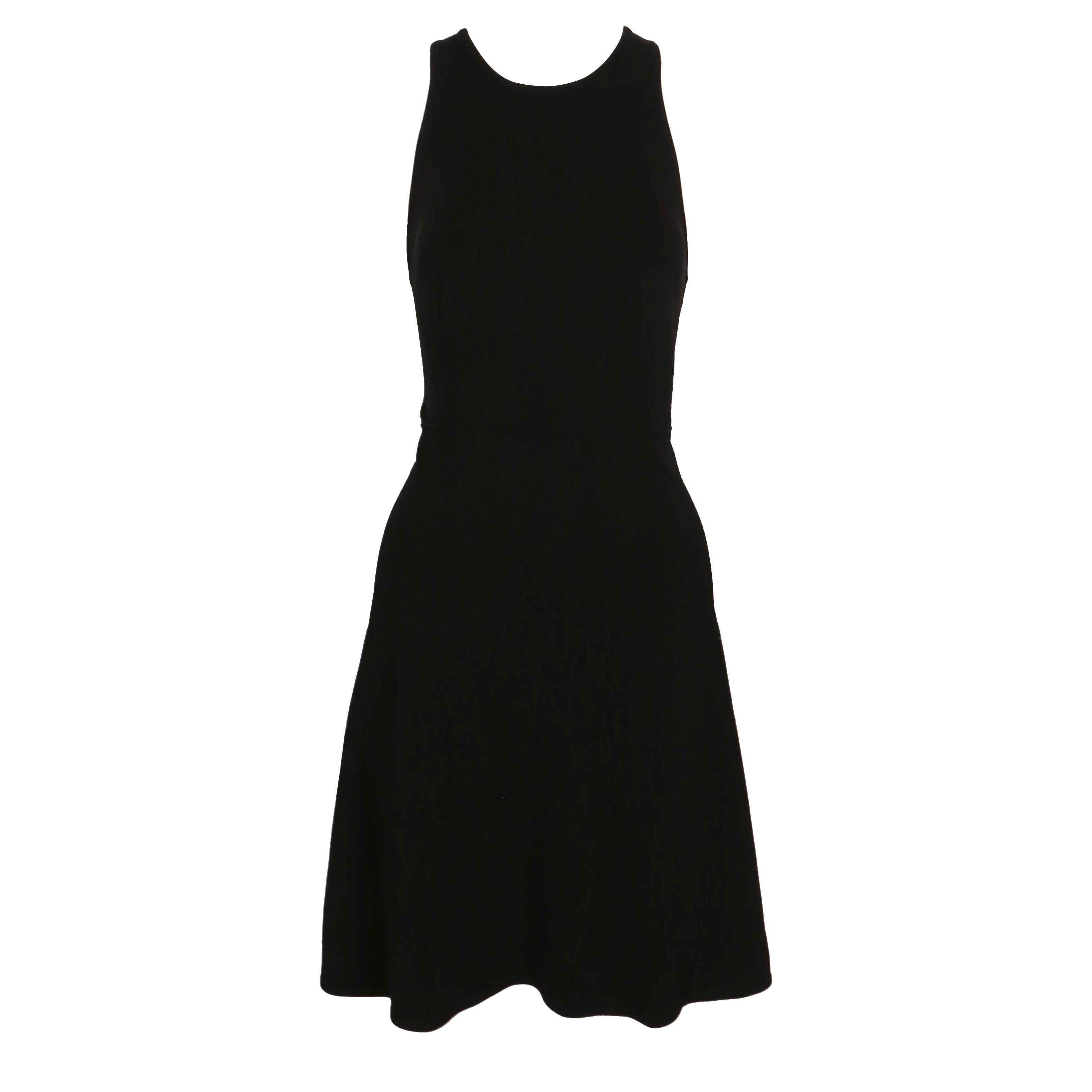 1990 - AZZEDINE ALAIA - Robe noire à dos nageur