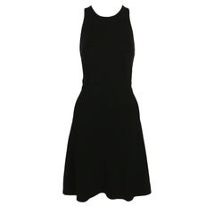 1990 - AZZEDINE ALAIA - Robe noire à dos nageur