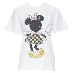 VICTORIA BECKHAM white Disney Minnie Mouse print short sleeve tshirt US2