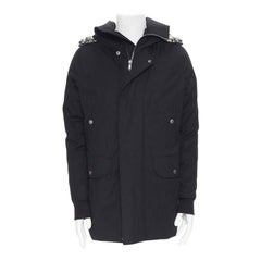 RICK OWENS AW 2019 Larry Jumbo Parka acolchada con plumas de ganso encadenadas IT40 S