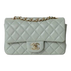 Borsa a tracolla Chanel Mini Flap 20 Carta Da Zucchero