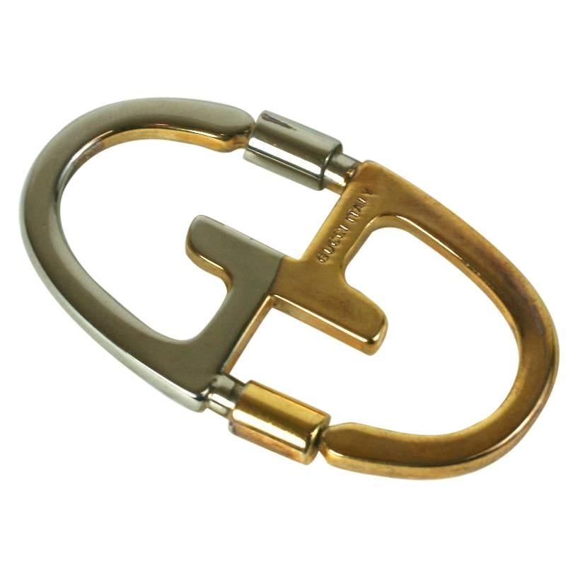 Gucci 2 Tone Key Ring