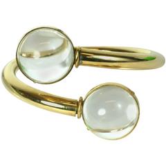 Lucite Sphere Bypass Bangle