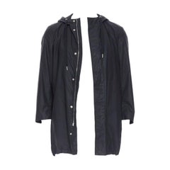 DIOR HOMME chaqueta cortavientos utilitaria con capucha y cremallera de cordones negra