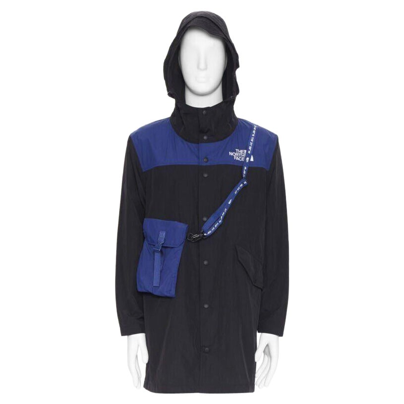 THE NORTH FACE KAZUKI KARAISHI Black Flag Blue Bravo 2 long raincoat L / XL en vente