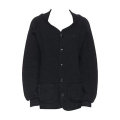 BOTTEGA VENETA Chaqueta de punto grueso con logotipo de mariposa EU52 XL