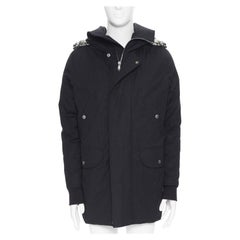 RICK OWENS AW 2019 Larry Jumbo Parka acolchada con plumas de ganso encadenadas IT42 M