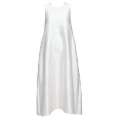 MELITTA BAUMEISTER 2019 Creme Seide Baumwolle Bogen zurück Midi Zelt Kleid US0 XS