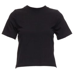 T ALEXANDER WANG schwarz Baumwolle offener Rücken BH Träger Crop Top XS