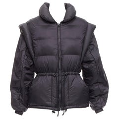 ISABEL MARANT Darsha Chaqueta samurai convertible acolchada tipo puffer shell FR38 M