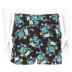 PRADA 2019 Frankenstein print nylon triangle logo swimming shorts IT46 S