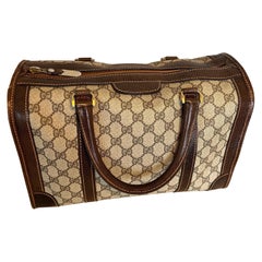 Vintage GUCCI GG PLUS Boston Bag 1970s