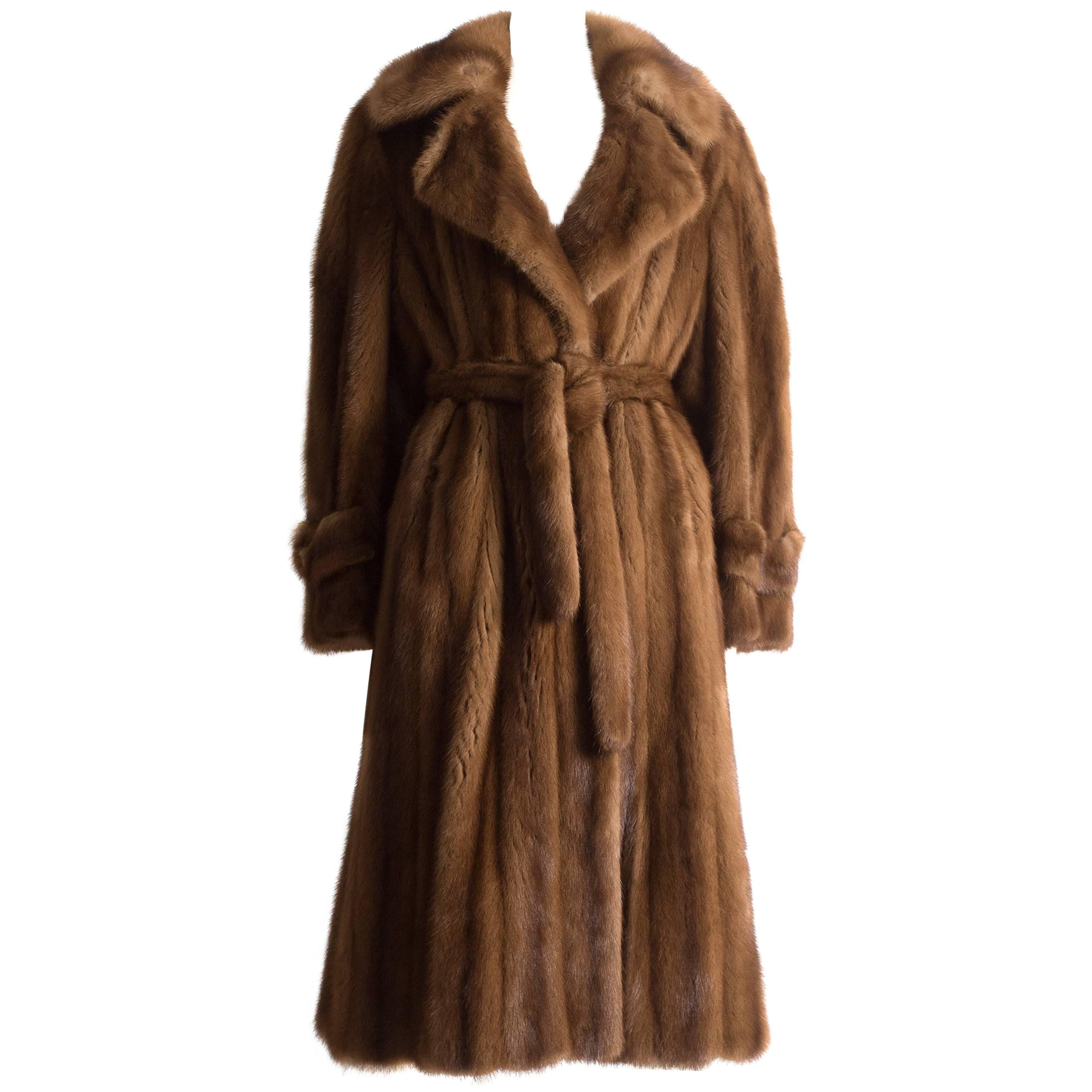 Christian Dior Haute Couture wild mink coat, circa 1960s