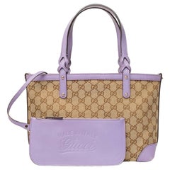 Borsa A Spalla Gucci Shopper Small GG Supreme Lilla
