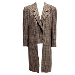 VINTAGE GIORGIO ARMANI Cappotto in tweed con struttura in  Gilet